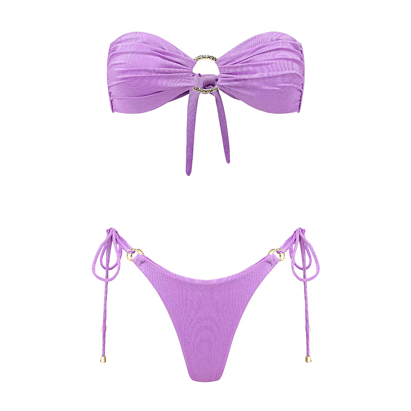【Summer Edition】Sexy Strapless Bandeau Bikini Set