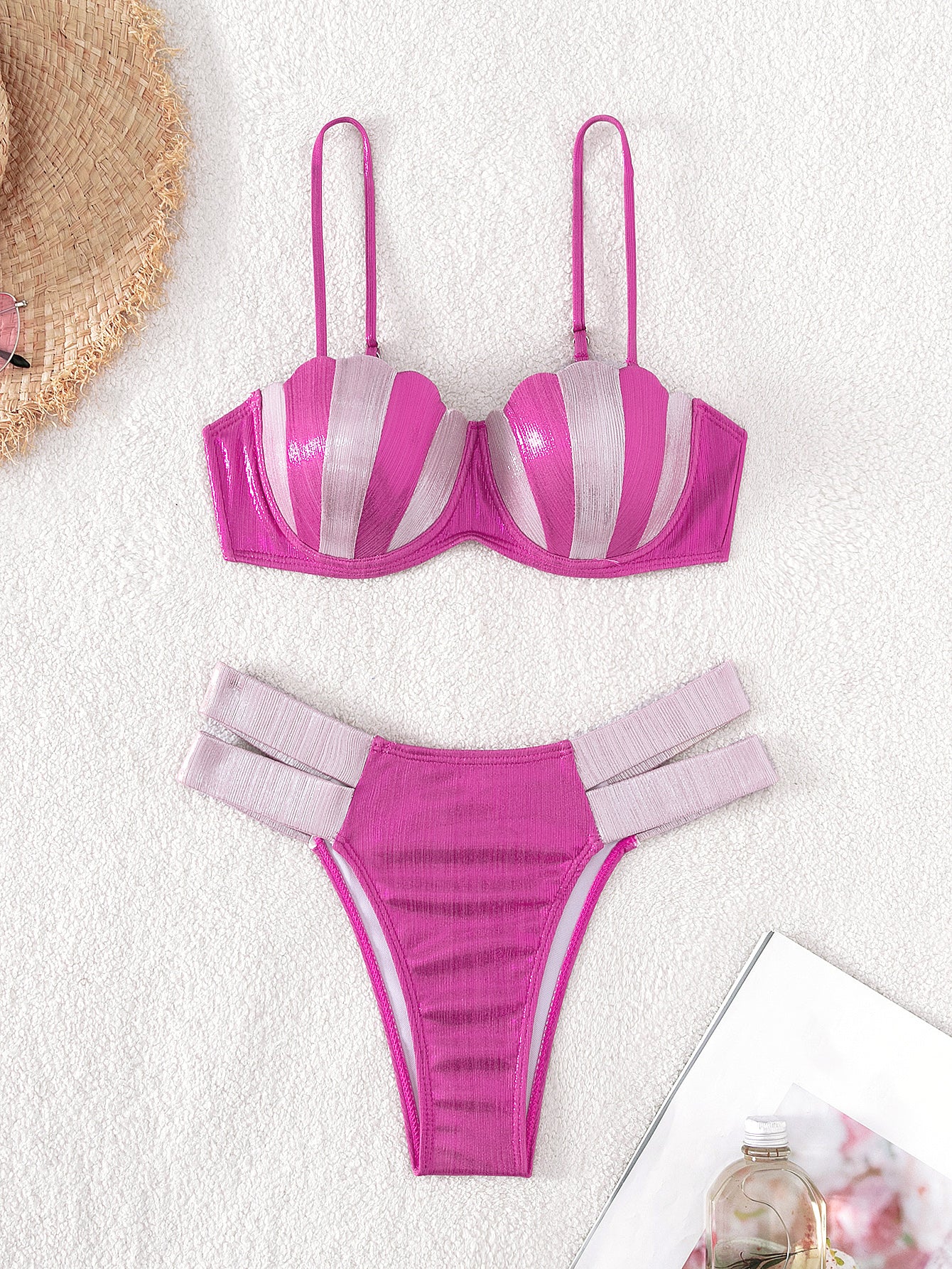 【Summer Edition】Leader Bra Sized Underwire Floral Bikini Set