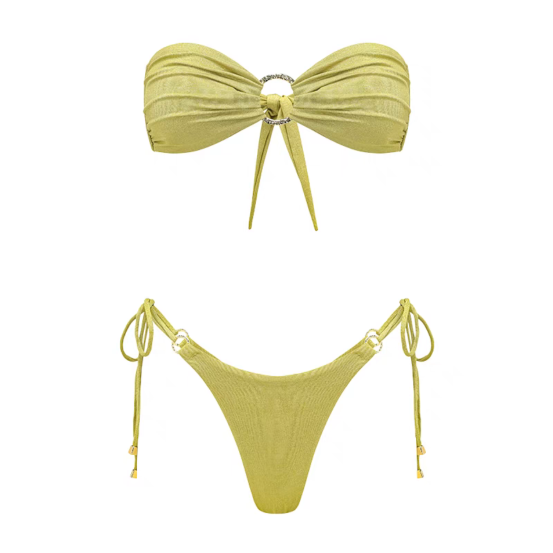 【Summer Edition】Sexy Strapless Bandeau Bikini Set